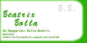 beatrix bolla business card